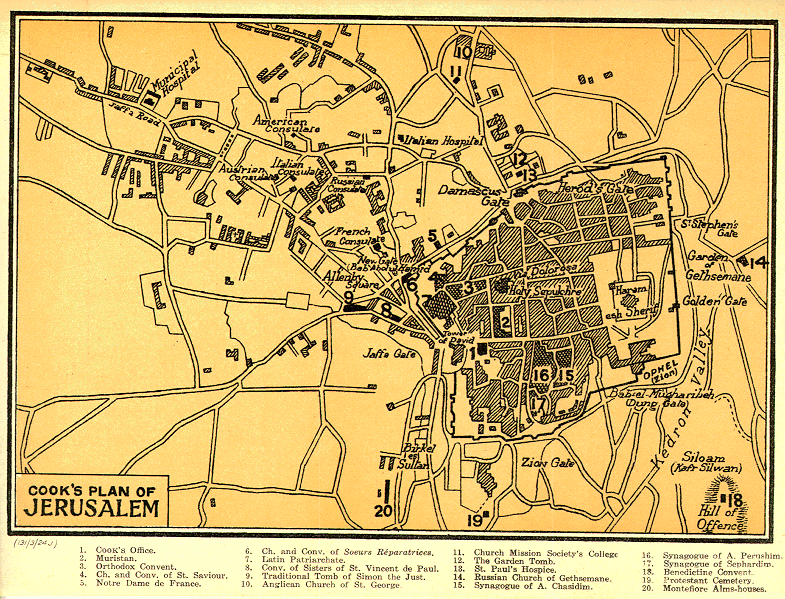 Maps Jerusalem